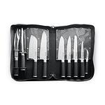 Комплект ножове от 9 части Hendi, Kurt Scheller Edition, Неръждаема стомана, Включена чанта за пренасяне