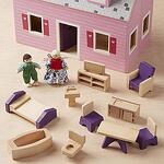 Melissa & Doug - Дървена къща за кукли