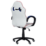 Геймърски стол с футболни мотиви Carmen 6308 - бял-син