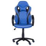 Геймърски стол с футболни мотиви Carmen 6303 - син-черен