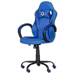 Геймърски стол с футболни мотиви Carmen 6306 - син-черен