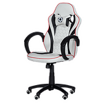 Геймърски стол с футболни мотиви Carmen 6307 - бяло-черен