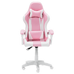 Геймърски стол Carmen 6311 - бял - розов