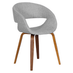 Трапезен стол Carmen 9975 - орех - сив