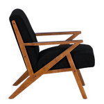Кресло MAURO - орех - черен