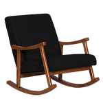 Люлеещ стол PEDRO - орех - черен