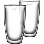 Комплект 2 чаши за кафе Lamart, Термоустойчиво стъкло, 230 мл