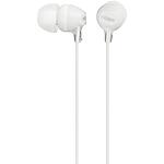 Аудио слушалки Sony MDR-EX15LPW, In-Ear, Бели/White