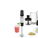 Tefal HB656838, Handblender QuickChef, 1000 W, 3 in 1, 20 Speed+ turbo, Container 0.8 liters, 0.5 liters Mini Chopper, Whisk, black
