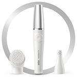 Епилатор Facial, Braun FaceSpa Pro, SE910, 2 in 1, 10 пинсети, Таймер, Презареждащ, Бял/Сребрист