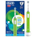 Ел. четка за зъби Oral B Junior, Презареждаща се, Таймер, Зелена
