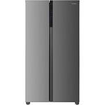 Хладилник Side by side Heinner HSBS-H532NFXF+, 521 л, Full No Frost, Клас F, Дисплей LED touch, Функция супер охлаждане, Супер замразяване, H 177 см, Инокс