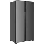 Хладилник Side by side Heinner HSBS-H532NFXF+, 521 л, Full No Frost, Клас F, Дисплей LED touch, Функция супер охлаждане, Супер замразяване, H 177 см, Инокс