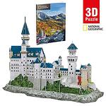 Пъзел 3D Cubic Fun - National Geographic, Замъкът Neuschwanstein, 121 части