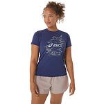 Дамска тениска ASICS NAGINO GRAPHIC RUN SS TOP 2012C752.405