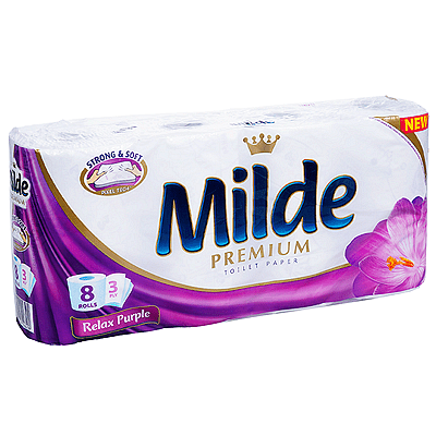 Тоалетна хартия  Milde - 8 бр.