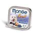 MONGE FRUIT Paté & Chunkies Turkey & Blueberry – Пастет и хапки с пуйка и боровинки