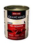 GranCarno Original Junior with Beef and Heart - храна за кучета от 1 до 12 месеца, с говеждо и пуешки сърца, 800 гр.