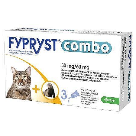Fypryst Combo 50 mg. - за котки / 3 броя пипети /