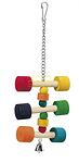 Ferplast - Parrot Toy pa4091 - дървена играчка за средни и големи папагали 11,5 / 11,5 / 31 cm