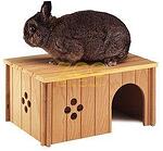 Ferplast - sin4646 - дървена къщичка за малки животни 33 / 23,6 / 16 cm.