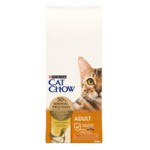 Cat Chow Adult - пълноценна храна с пилешко и пуешко месо за котки над 12 месеца 15 кг.