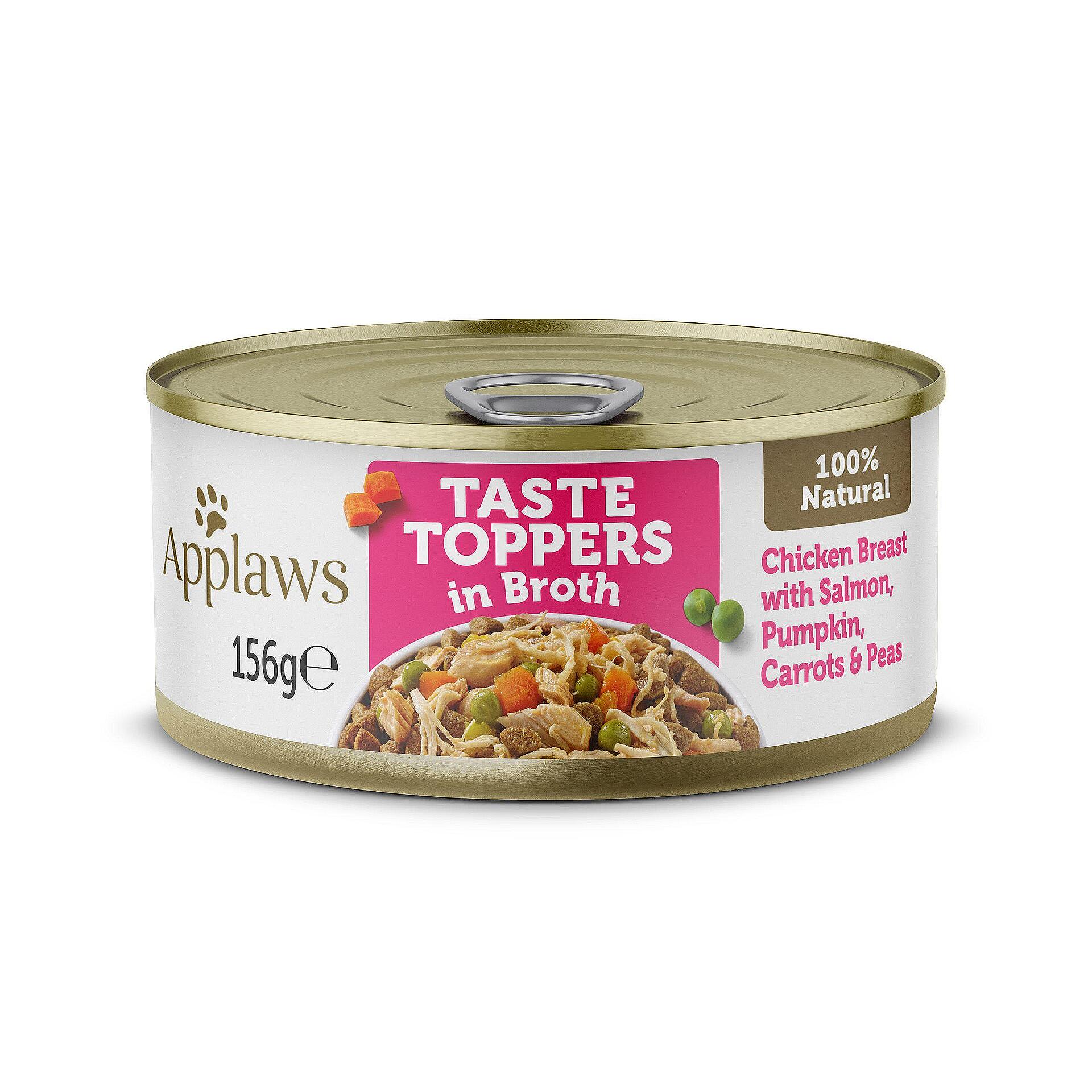 Applaws - Chicken, Salmon & Vegetable - Месни хапки за куче с пилешко филе, сьомга и зеленчуци в сос 156г