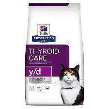 Hills Prescription Diet y/d-регулира приема на йод при хипертироидизъм за котки 1.5кг.