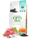 Opti Meal Large Puppy Turkey - За кученца под 12 месеца от едри породи с пуйка 12кг.