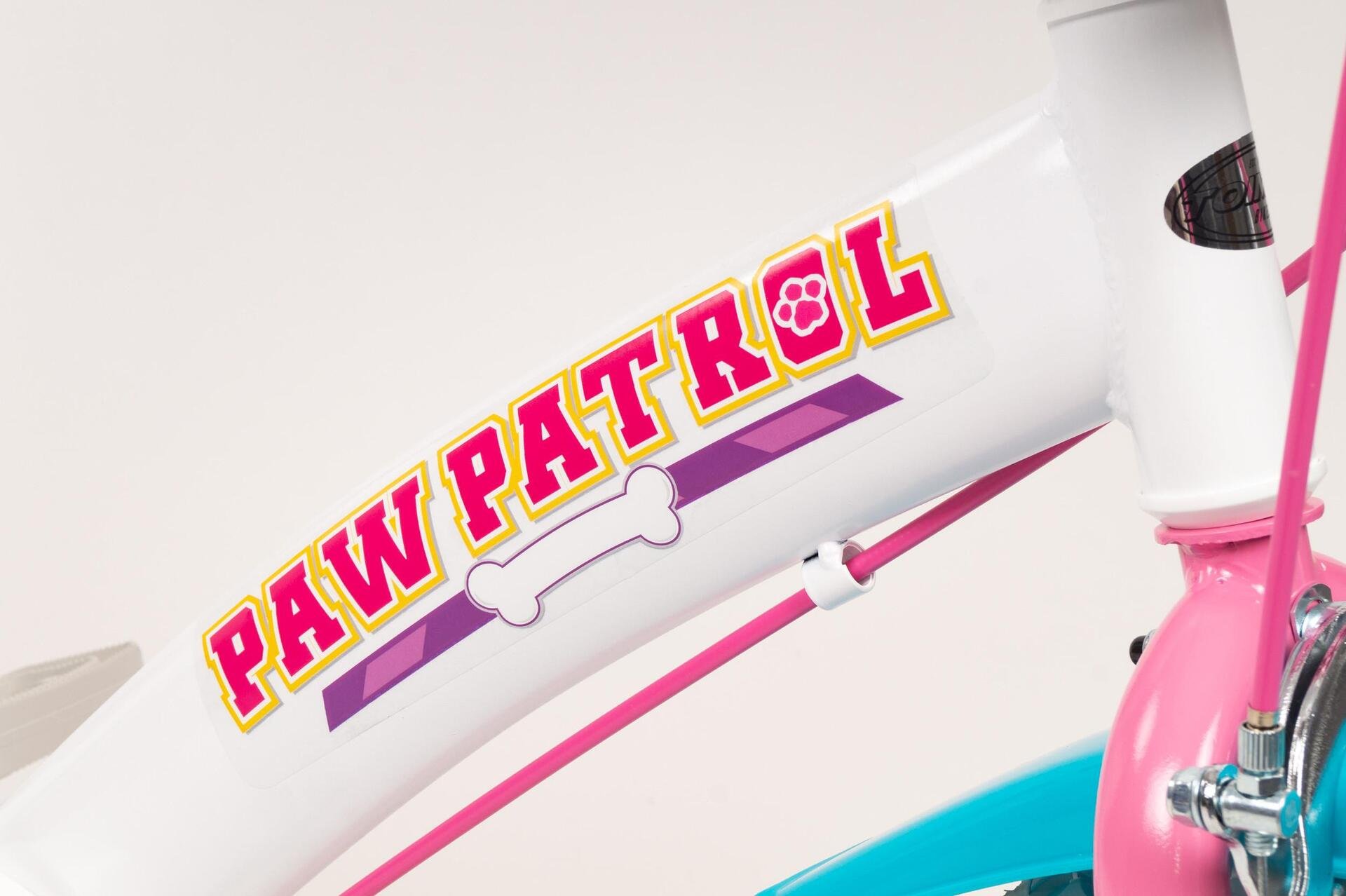 Bicicleta 14 pulgadas Paw Patrol para niña segura