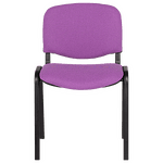 Посетителски стол Carmen 1130 LUX - лилаво-черен