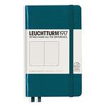 Тефтер А6 Leuchtturm1917 Notebook Pocket, твърди корици, Pacific Green, редове