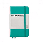 Тефтер А6 Leuchtturm1917 Notebook Pocket, твърди корици,Emerald, редове