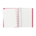 Тефтер Filofax Notebook Saffiano Fluoro A5 Pink със скрита спирала и линирани листа