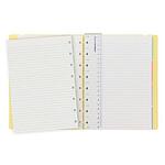 Тефтер Filofax - Classic Pastels, A5, Lemon, със скрита спирала, ластик и линирани листа