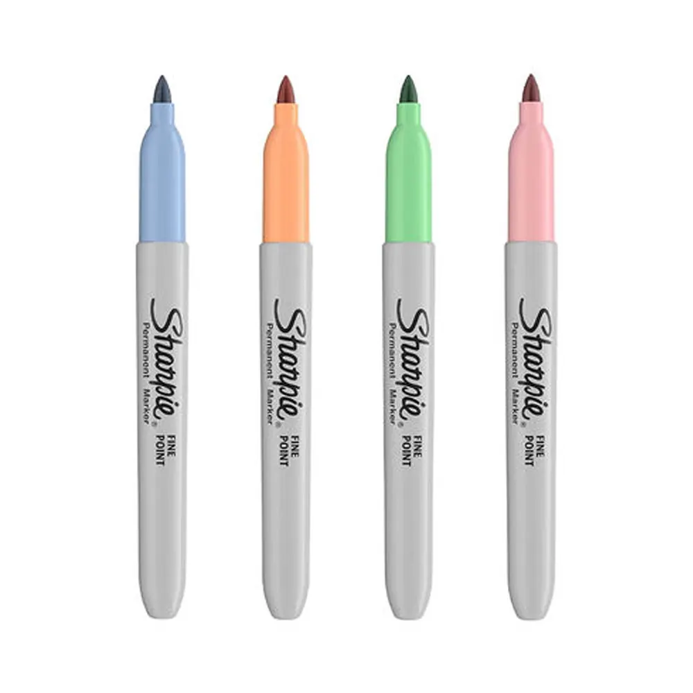 Комплект перманентни маркери Sharpie, F, 4x пастелни цвята в блистер