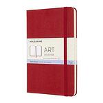 Тефтер Moleskine Art Sketchbook Medium Scarlet Red с твърди корици