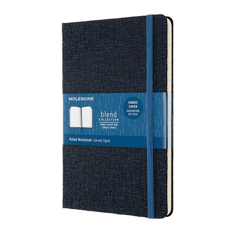 Тефтер Moleskine Limited Editions Blend Collection Blue Tissu с твърди