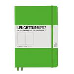 Тефтер А5 Leuchtturm1917 Notebook Medium, твърди корици, Fresh Green, редове