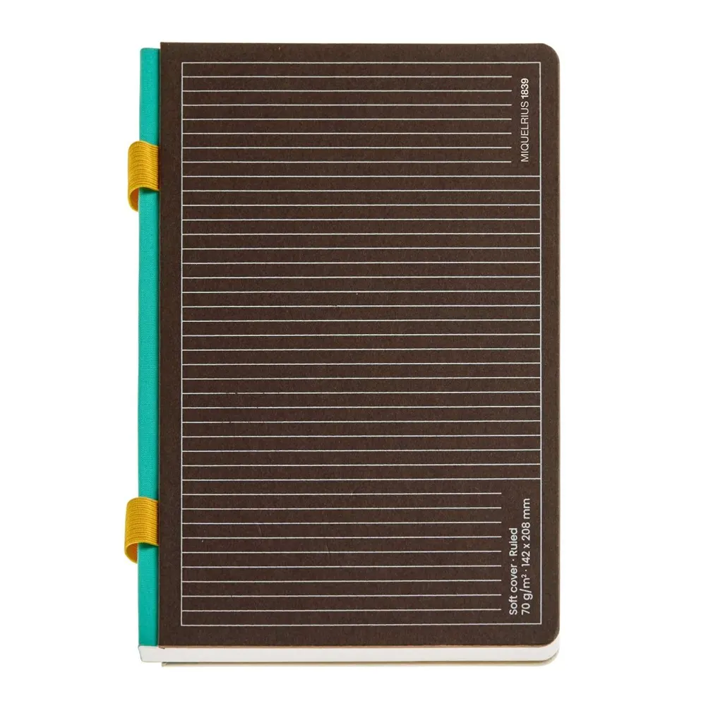 Тефтер Miquelrius - B2B, Doble Gris, A5, с комбинирано съдържание