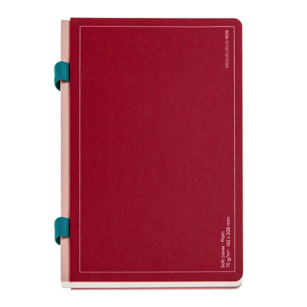 Тефтер Miquelrius - B2B, Doble Rojo, A5, с комбинирано съдържание