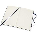 Класически син тефтер Moleskine Classic Blue Sapphire с твърди корици, комбинирани страници