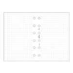Пълнител за органайзер Filofax - Pocket Dotted, 30 бели листа, на точки