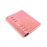 Тефтер Filofax - Clipbook Classic, Pastels Personal Notebook, Rose, с метални рингове