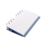 Тефтер Filofax - Clipbook Classic, Pastels Personal Notebook, Vista Blue, с метални рингове