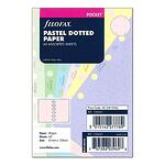 Пълнител за органайзер Filofax Pocket Dotted - 60 цветни листа в пастелни тонове, на точки