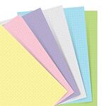 Пълнител за органайзер Filofax Pocket Dotted - 60 цветни листа в пастелни тонове, на точки
