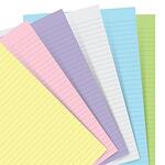 Пълнител за органайзер Filofax Pocket - Цветни линирани листа в пастелни тонове