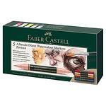 Комплект маркери Faber-Castell - Albrecht Dürer, акварелни, телесни нюанси, 5 цвята