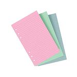 Пълнител за органайзер Filofax Personal с 30 разноцветни линирани листа - широки редове